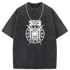 Men T Shirts Washed old punk short-sleeved T-shirt