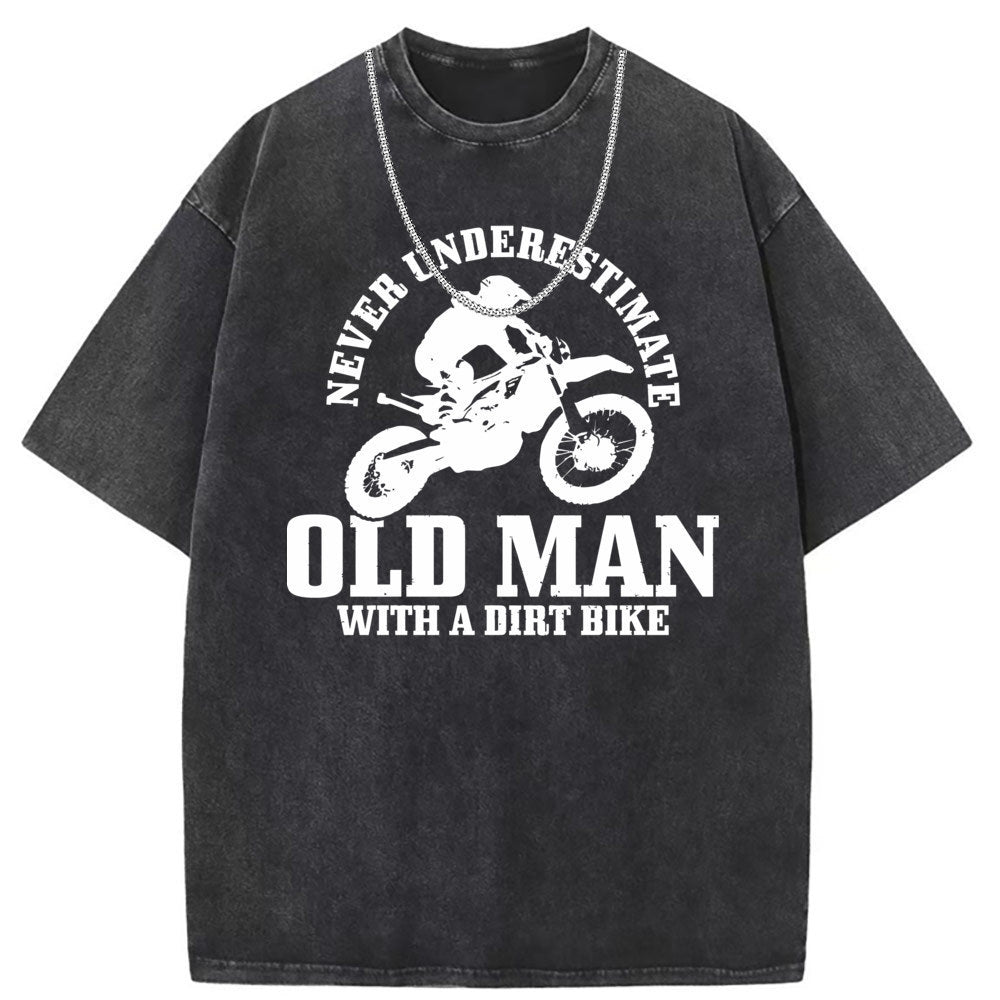 Men T Shirts Retro old cotton short-sleeved T-shirt