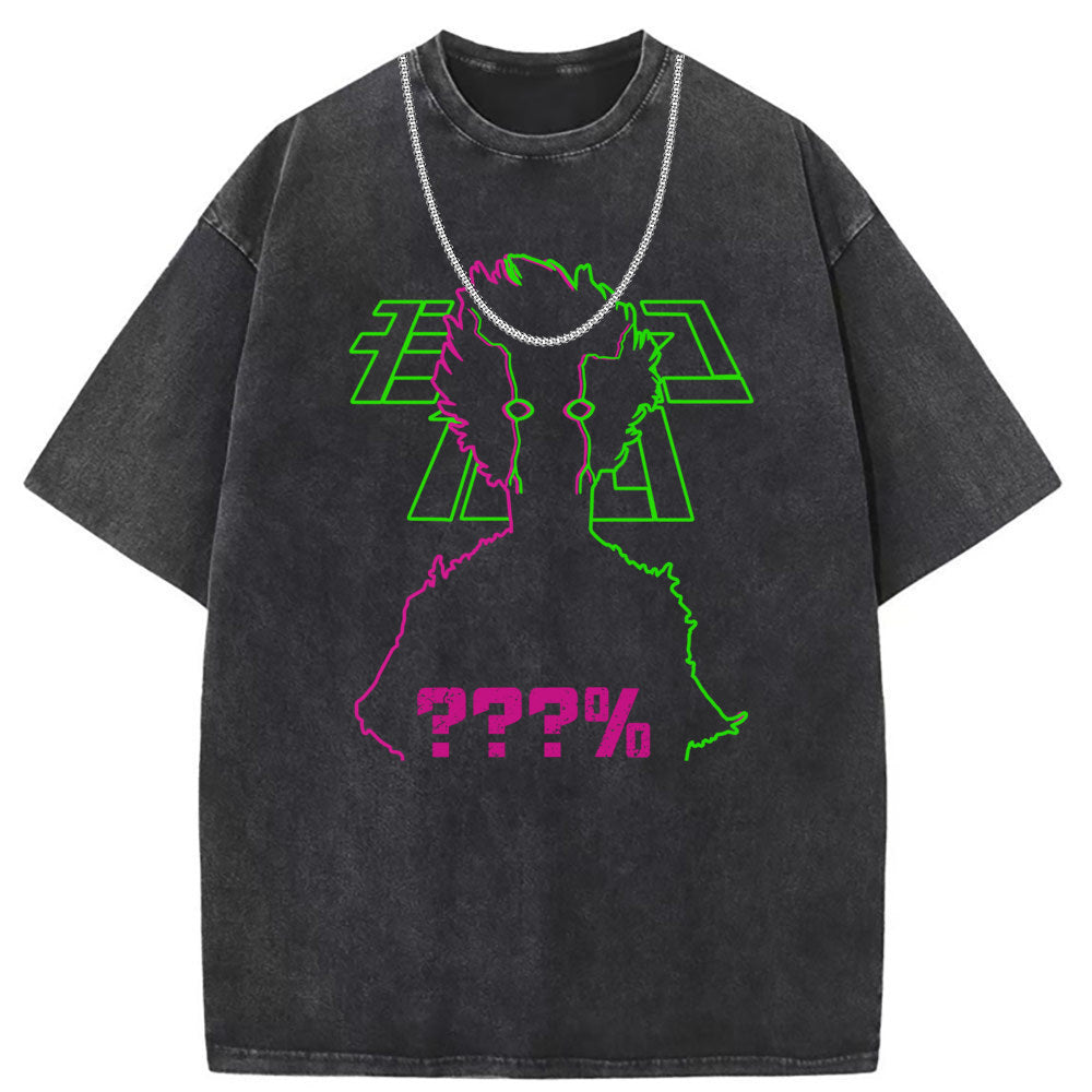 Mens T Shirts Short Sleeve T-Shirt Vintage Anime Oversize