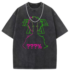 Mens T Shirts Short Sleeve T-Shirt Vintage Anime Oversize