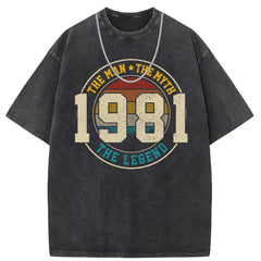 Men T Shirts Crew neck short-sleeved T-shirt washed and made old American street