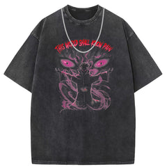 Men's T Shirts Cotton Crew Neck Short Sleeve T-Shirt Women's Washed and Old