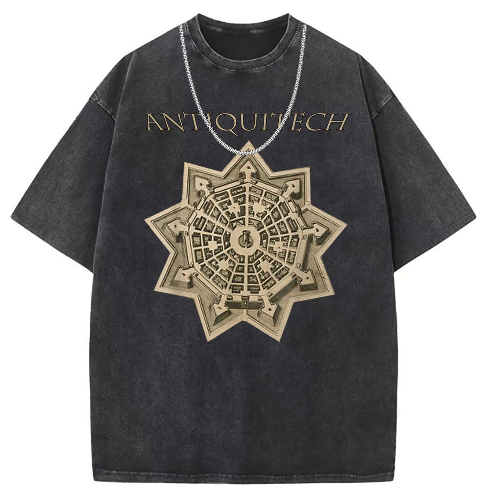 Men T Shirts Old vintage crew neck short sleeves