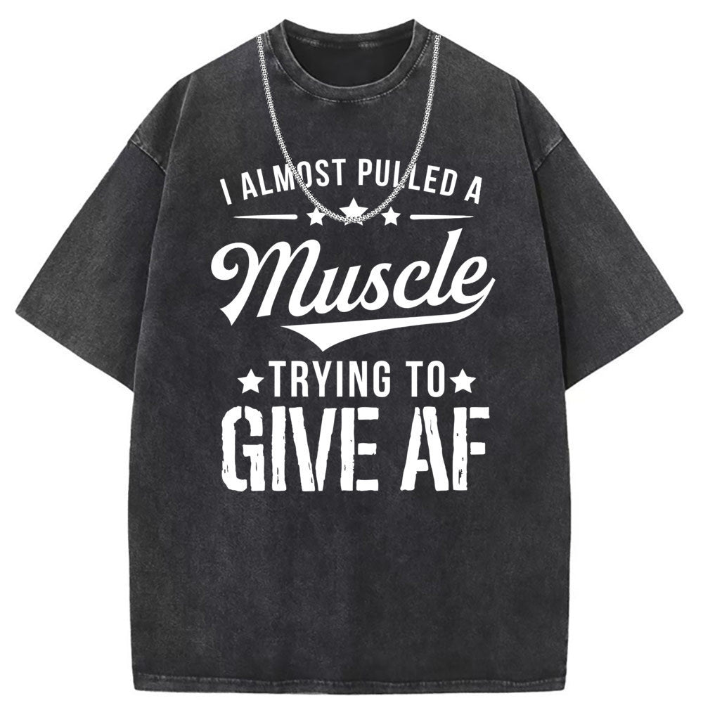 Men T Shirts Short-sleeved T-shirt women wash and do old street