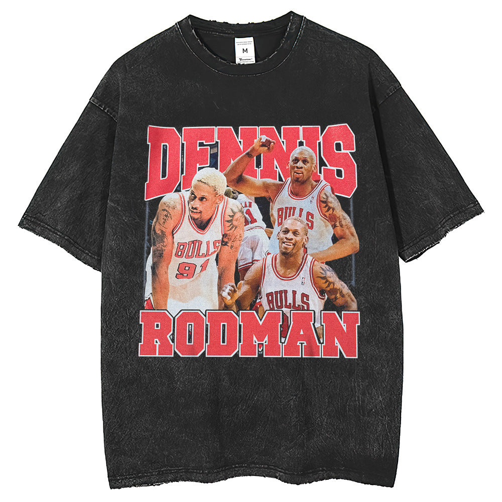 Mens T Shirts Make Old Bull Rodman Short Sleeve T-Shirt Vintage