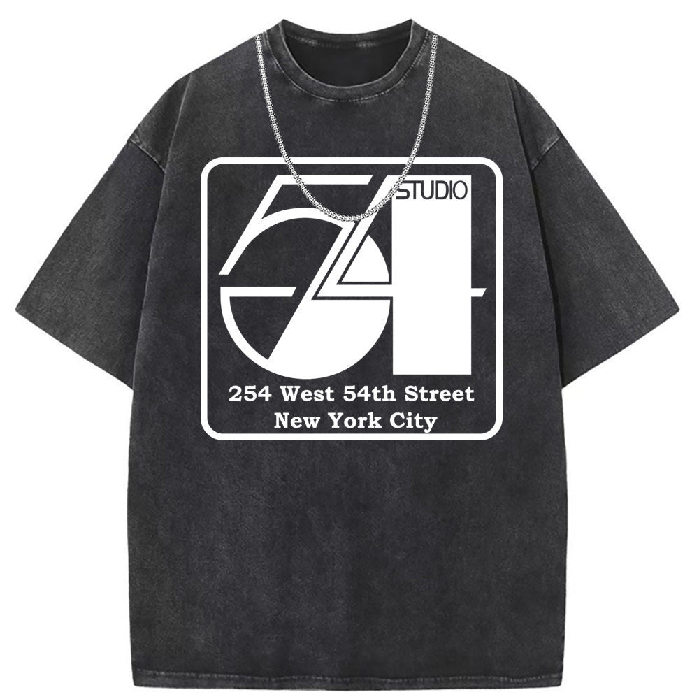 Men T Shirts Short-sleeved T-shirt women washed and old