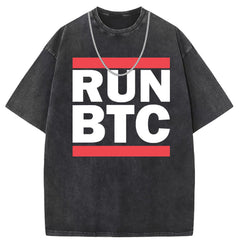 Men T Shirts Washed old punk short-sleeved T-shirt