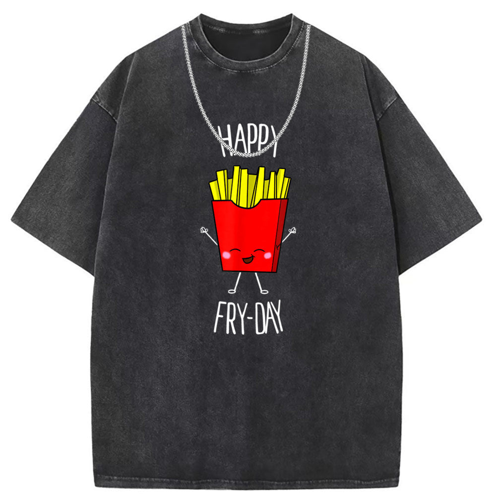 Men T Shirts Batik Washed Old Punk Short Sleeve T-Shirt