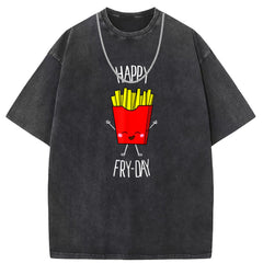 Men T Shirts Batik Washed Old Punk Short Sleeve T-Shirt