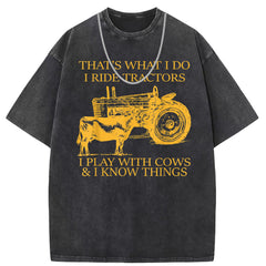 Men T Shirts Washed old punk short-sleeved T-shirt