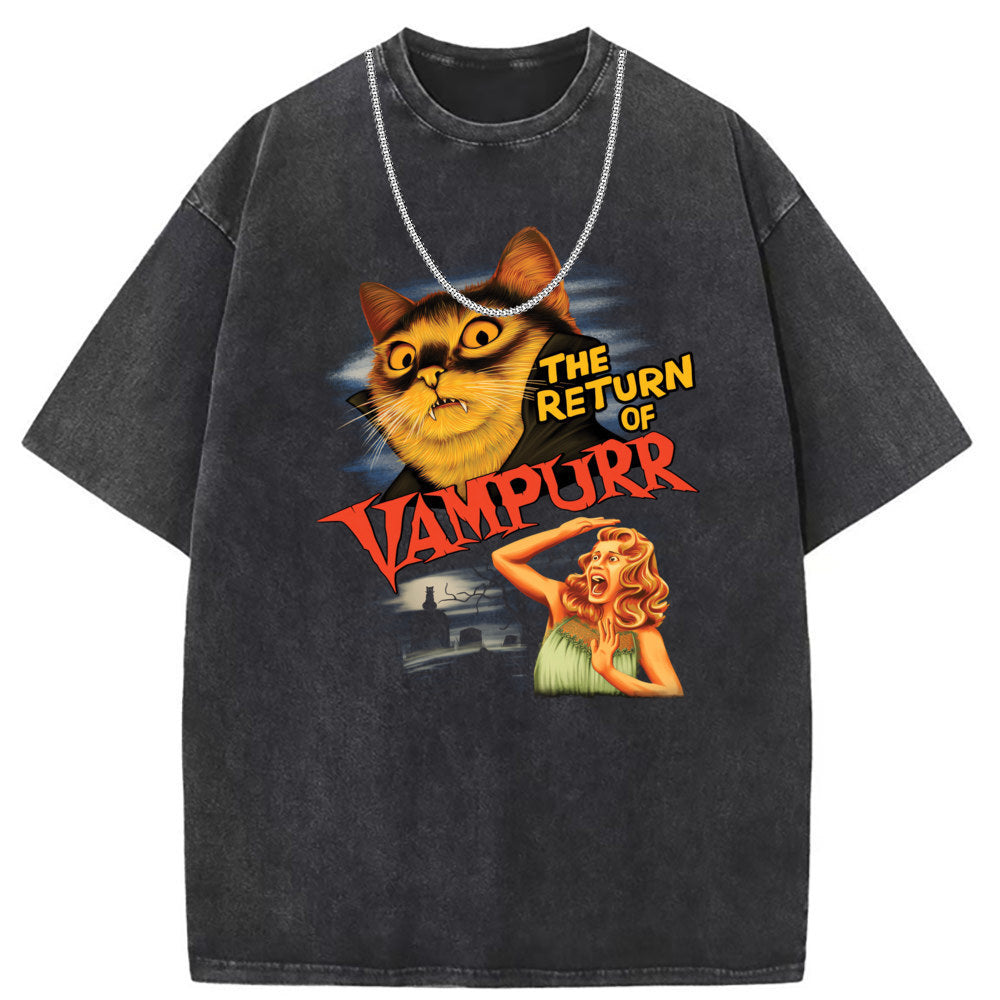 Men T Shirts Crew neck short sleeve T-shirt retro vintage loose casual