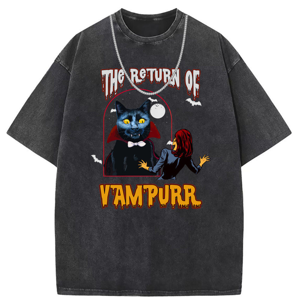 Men T Shirts Crew neck short sleeve T-shirt retro vintage loose casual