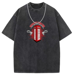 Mens T Shirts Short Sleeve T-Shirt Vintage Anime Oversize