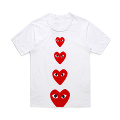 CDG Be Kind T Shirt Men and Women round Neck Cotton Shirt