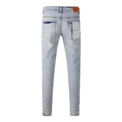 Purple Brand Jeans Pure Cotton High Street Trend