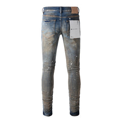 Purple Brand Jeans Pure Cotton High Street Trend