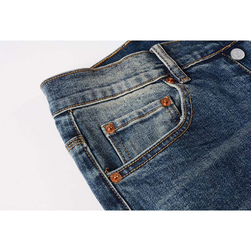 Purple Brand Jeans Pure Cotton High Street Trend #9097